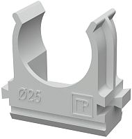 Клипса для гофры Промрукав Д=25 серый (уп. 100шт) картинка